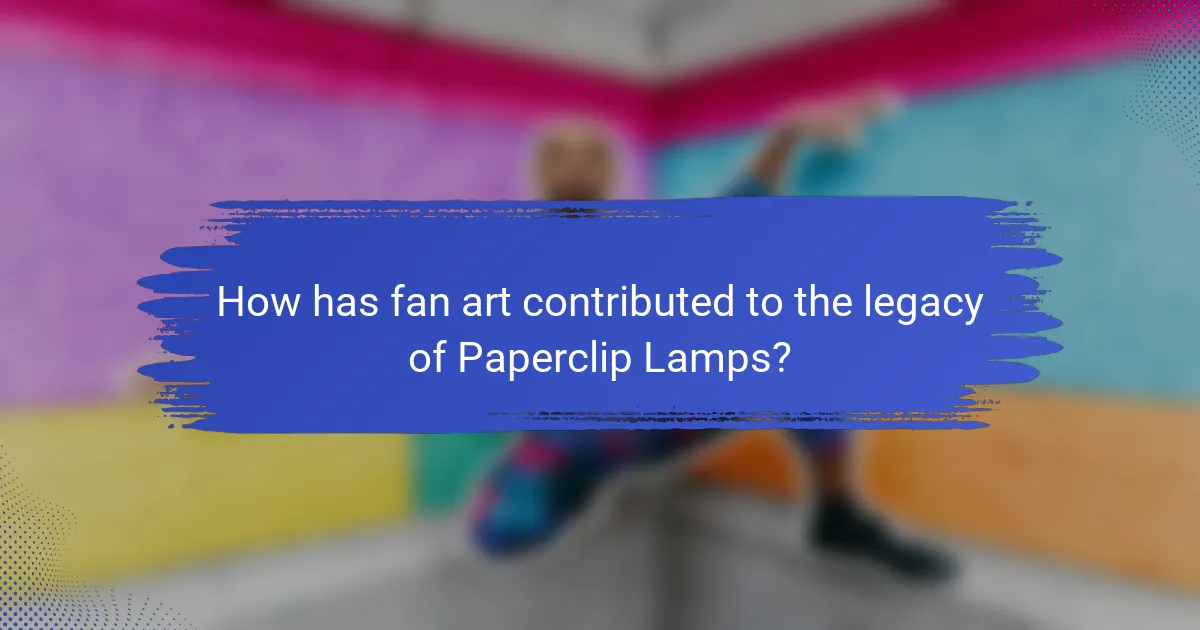 How has fan art contributed to the legacy of Paperclip Lamps?